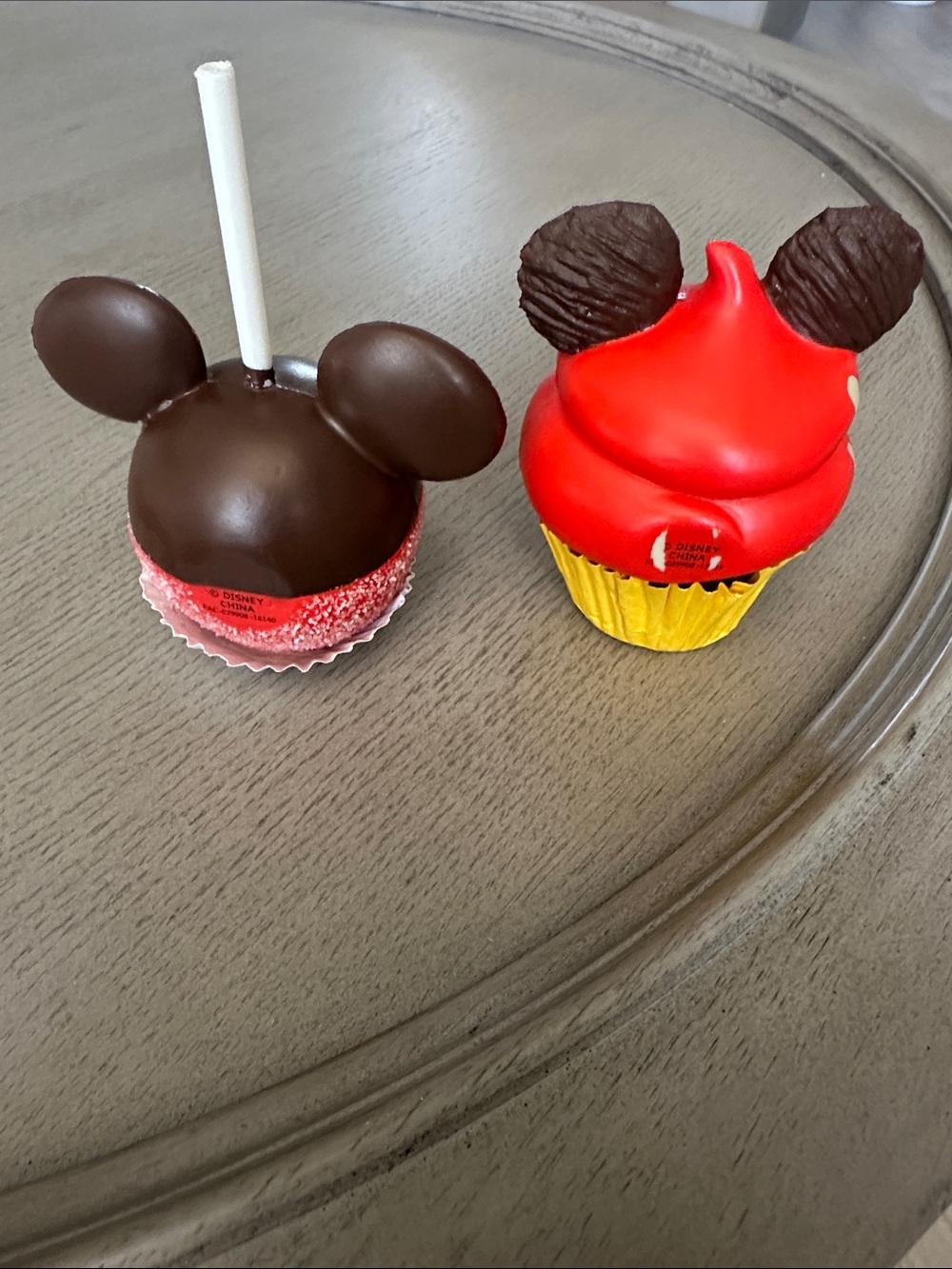 Disney Red and Yellow Mickey Cupcake & Chocolate Apple Magnets - Picture 3 of 6